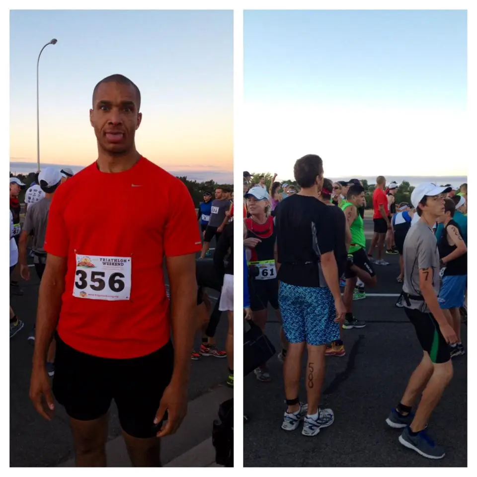 Santa Fe triathlon, personal trainer goal, overcoming doubts