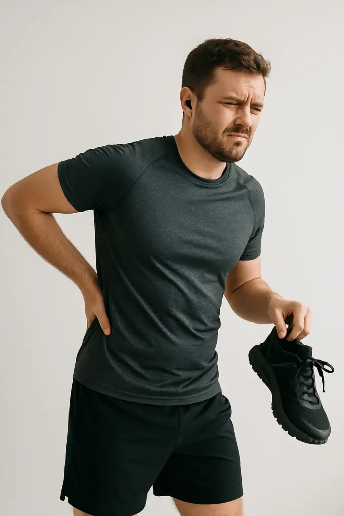 Shoes and lower back pain infographic