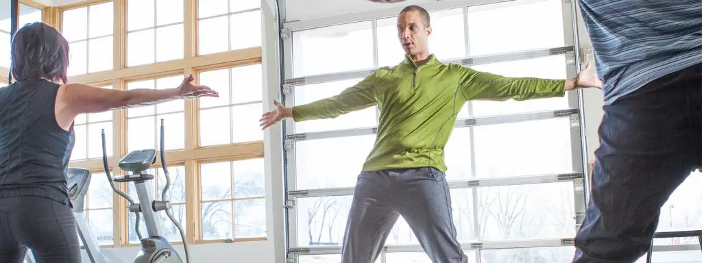 Ekemba Sooh guiding integrated training and manual therapy