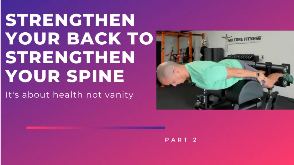 Spinal strengthening back muscles exercise